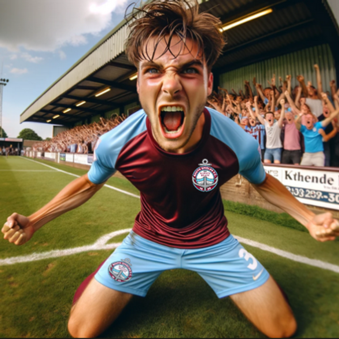 Shields-Player-on-knees-celebrating